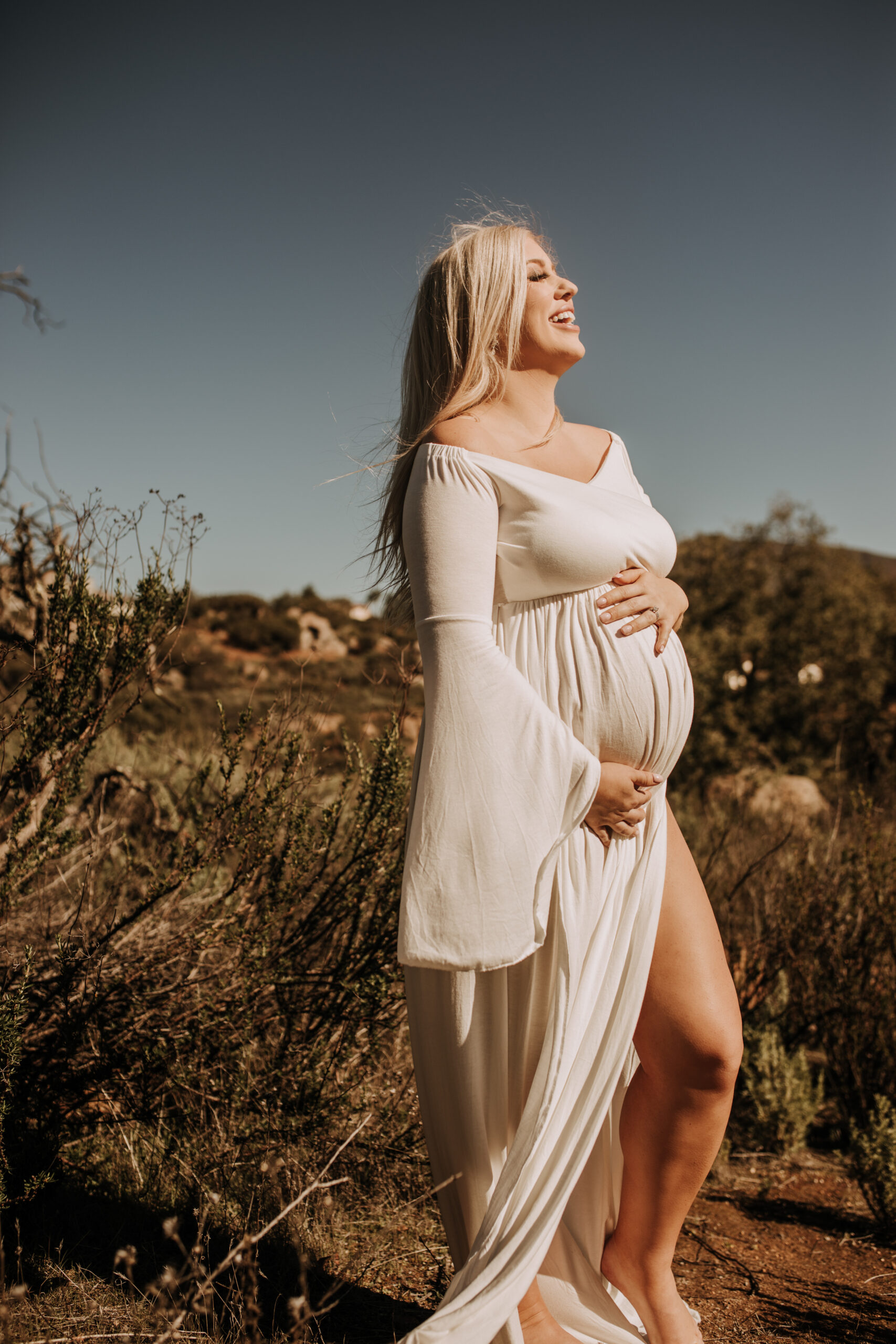 maternity photographer maternity photos maternity dress maternity photo inspo maternity photographer pregnancy motherhood white dress outdoor photos San Diego maternity photographer