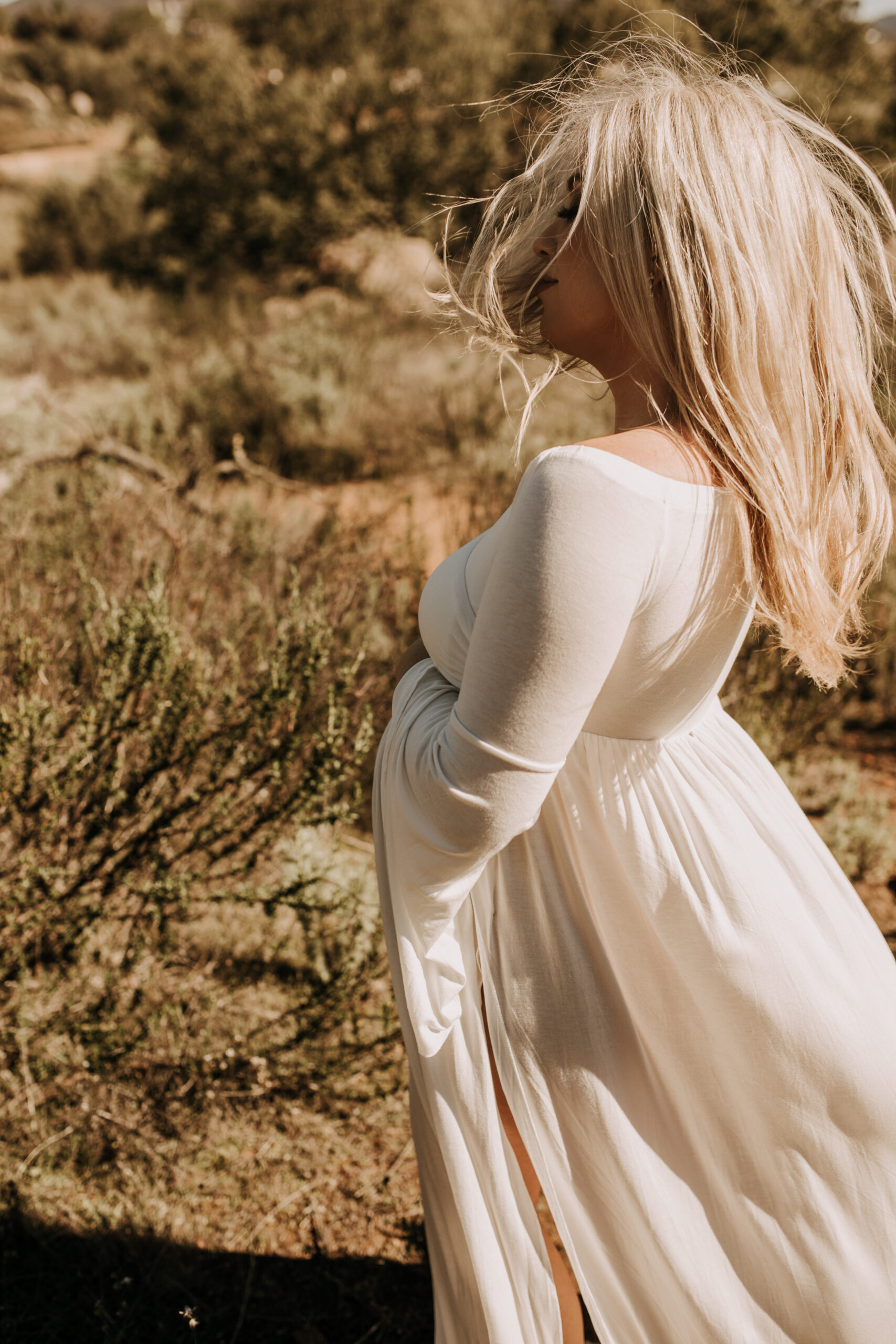 maternity photographer maternity photos maternity dress maternity photo inspo maternity photographer pregnancy motherhood white dress outdoor photos San Diego maternity photographer