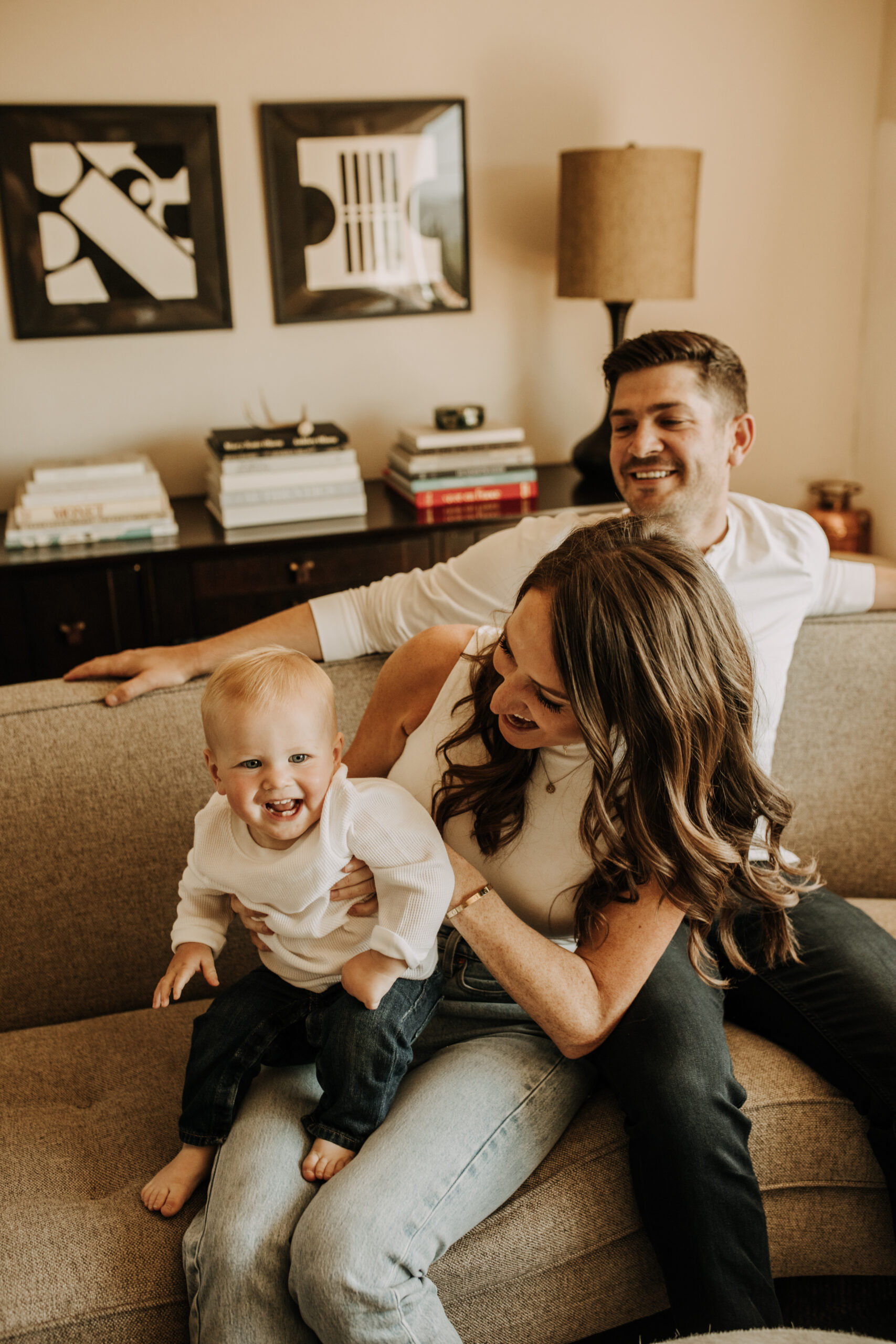 warm in home family session family photos in home family photos San Diego family photographer Sabrina kinsella