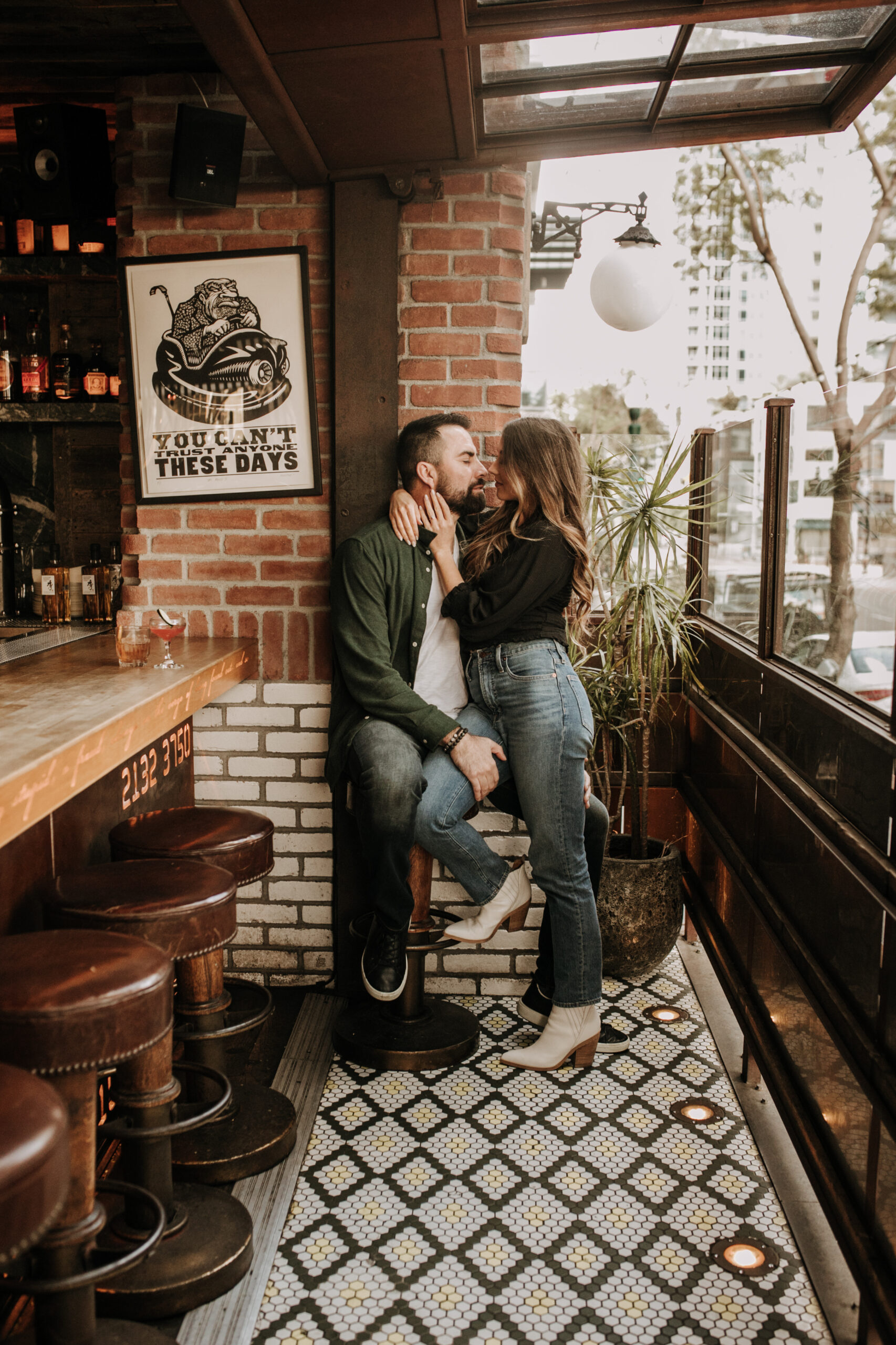 engagement photos outdoor engagement photos downtown city photos San Diego engagement photographer Sabrina Kinsella