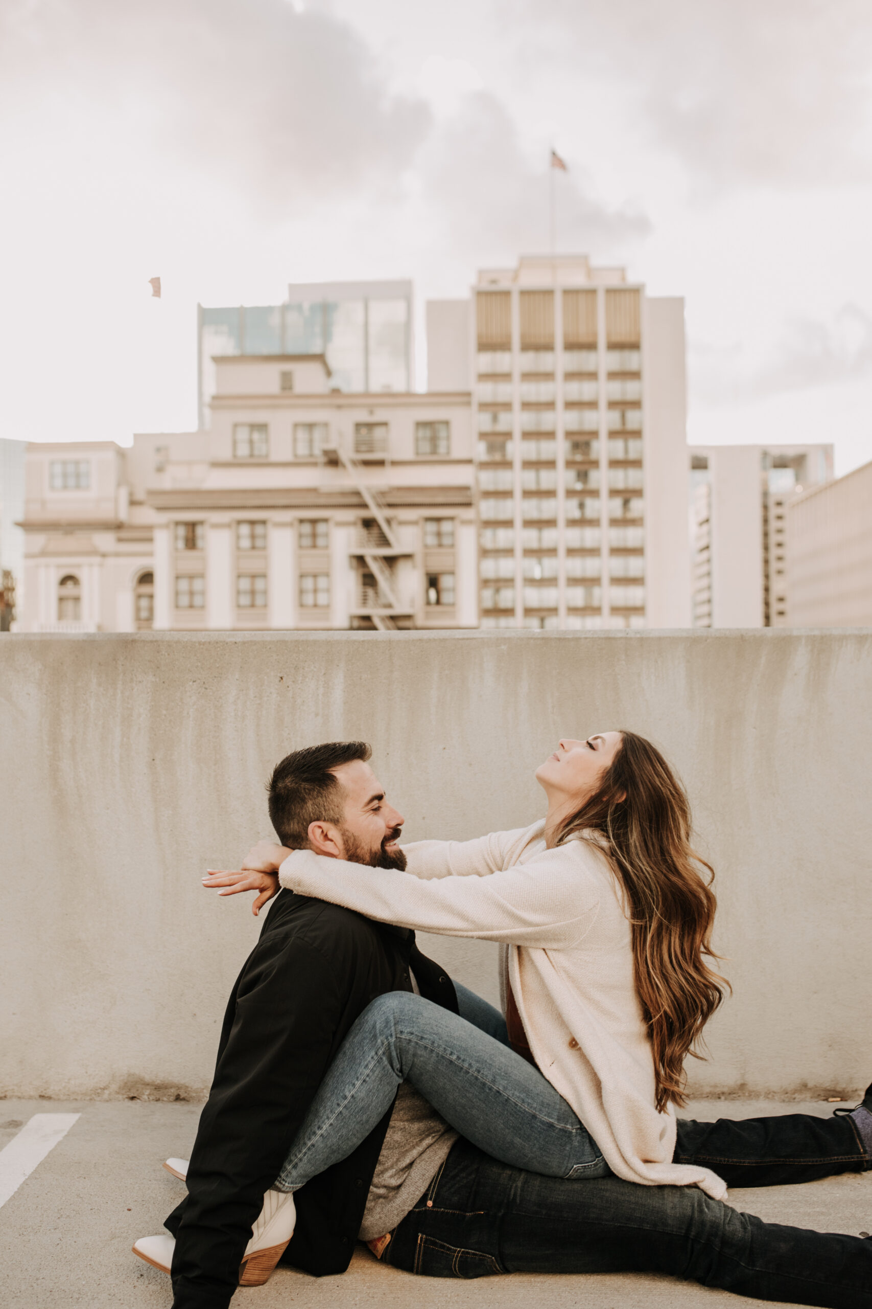 engagement photos outdoor engagement photos downtown city photos San Diego engagement photographer Sabrina Kinsella