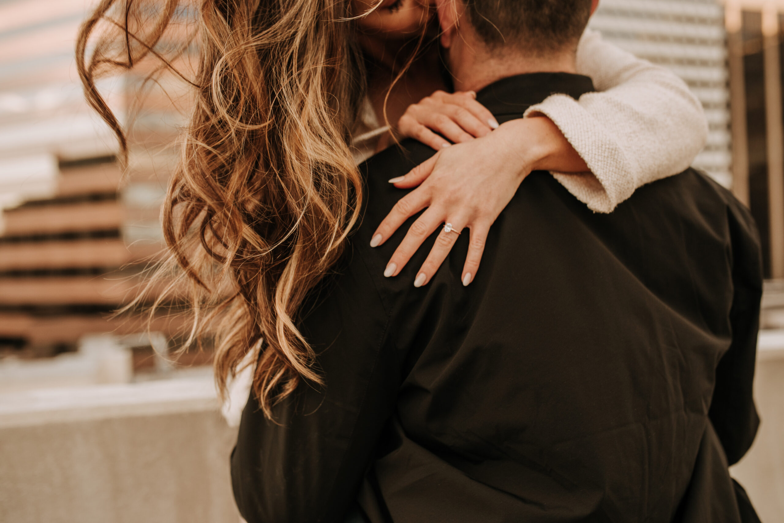 engagement photos outdoor engagement photos downtown city photos San Diego engagement photographer Sabrina Kinsella