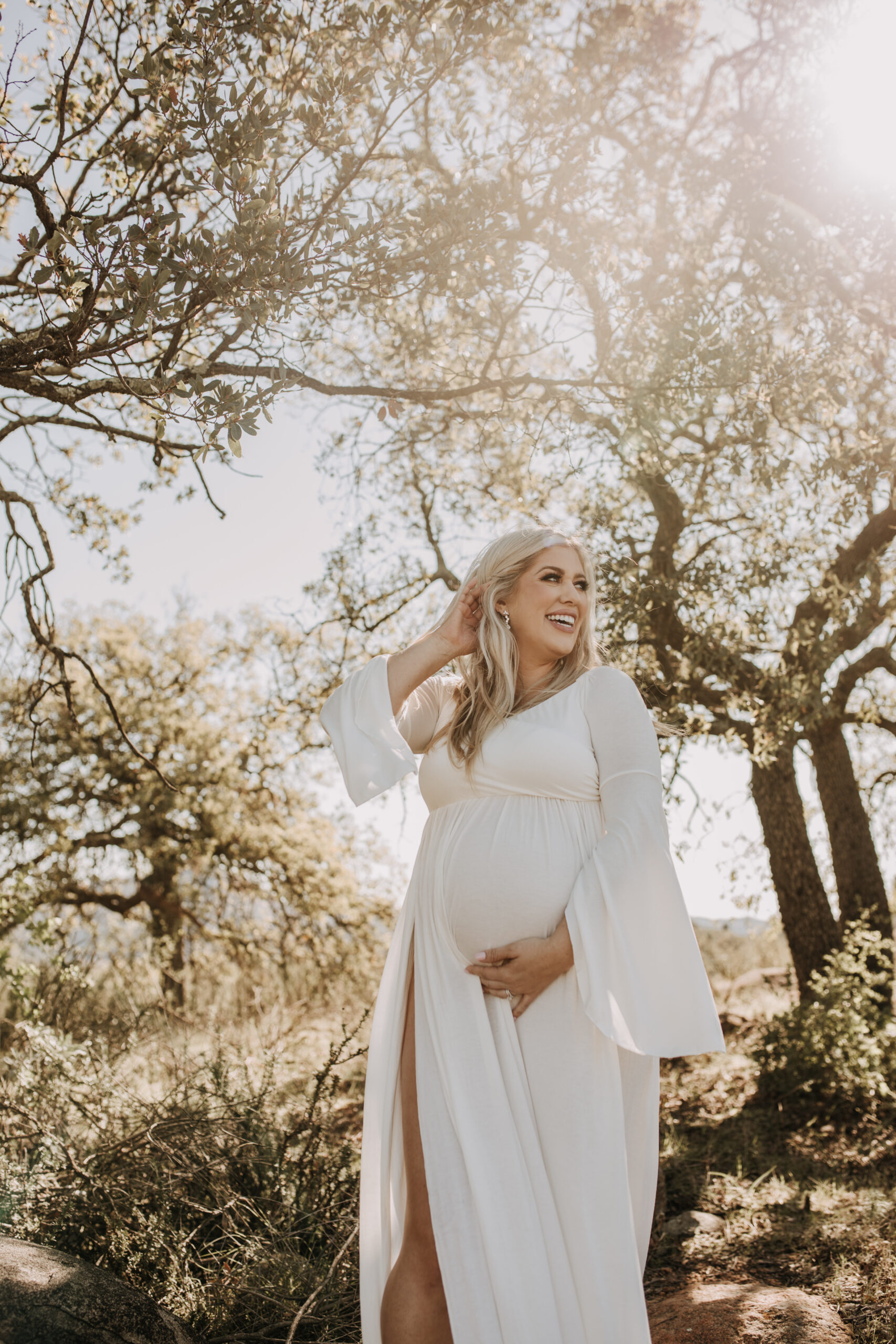 maternity photographer maternity photos maternity dress maternity photo inspo maternity photographer pregnancy motherhood white dress outdoor photos San Diego maternity photographer