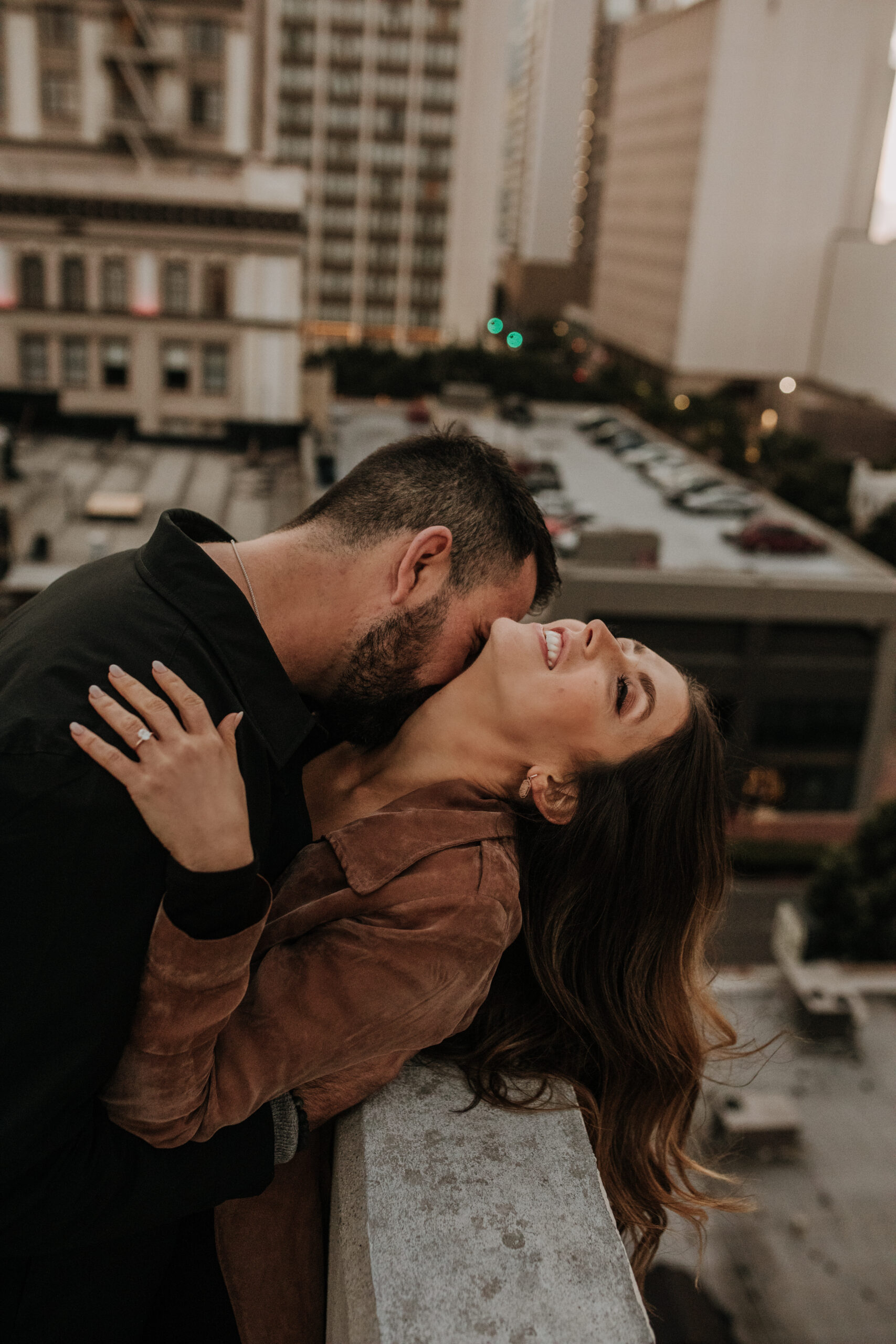 engagement photos outdoor engagement photos downtown city photos San Diego engagement photographer Sabrina Kinsella