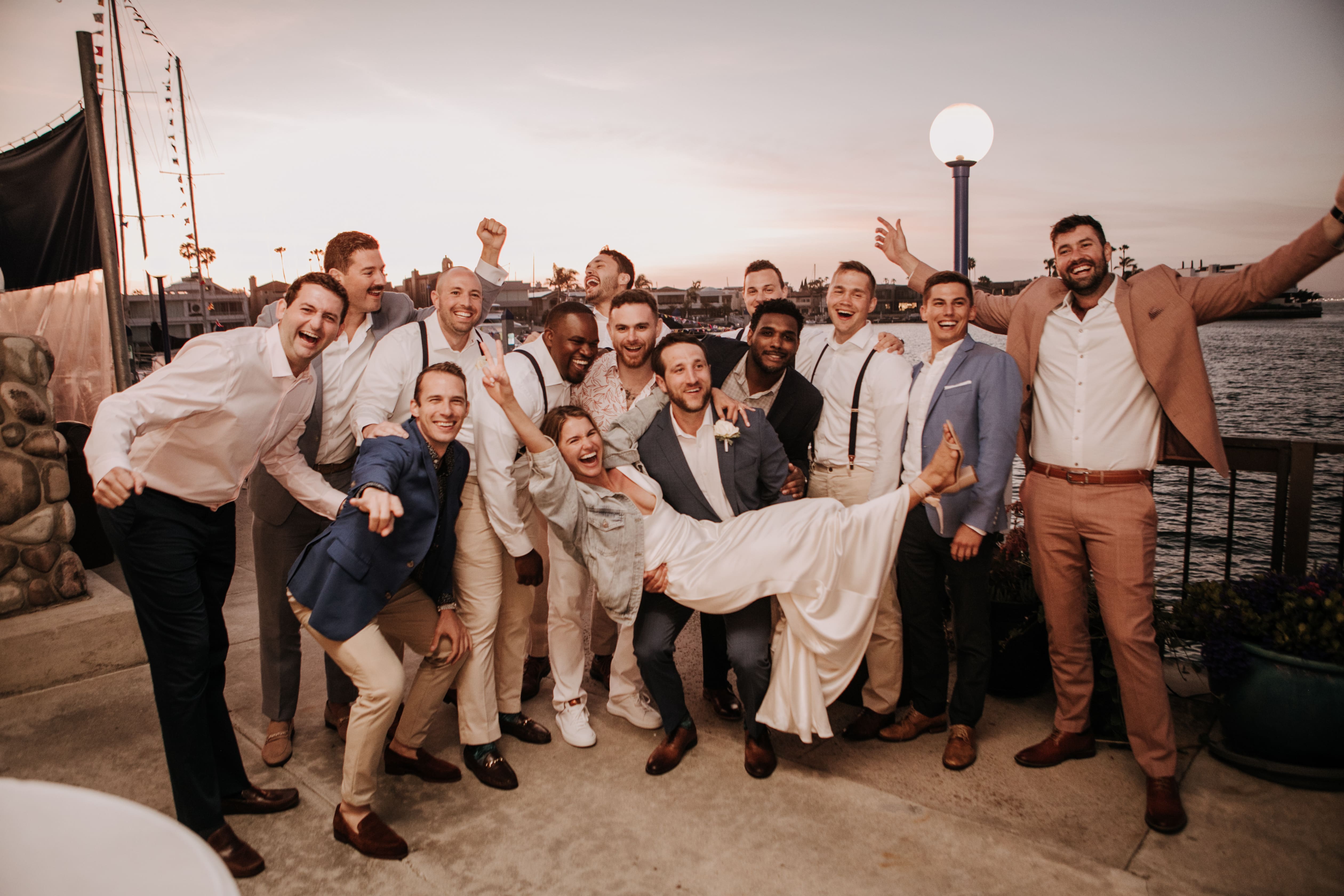 beach wedding Coronado cays outdoor beach wedding wedding dress wedding florals wedding party bride and groom marriage San Diego wedding photographer Sabrina kinsella Sabrina kinsella 