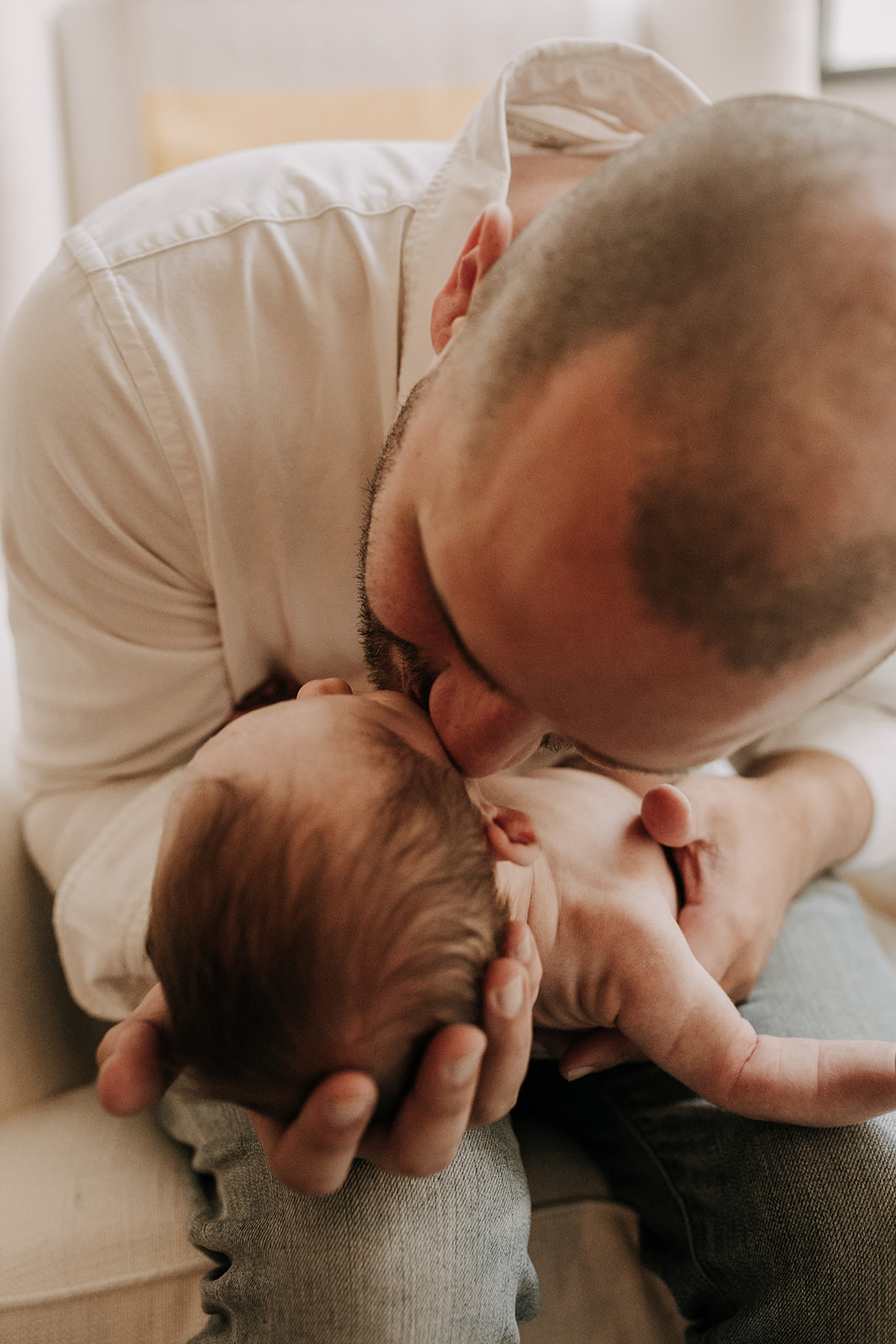 in home newborn photos newborn baby infant family photos in home family session San Diego family photographer Sabrina Kinsella