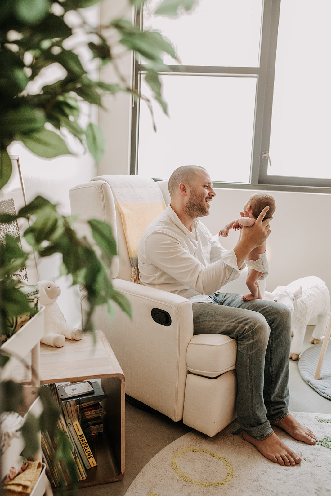 in home newborn photos newborn baby infant family photos in home family session San Diego family photographer Sabrina Kinsella