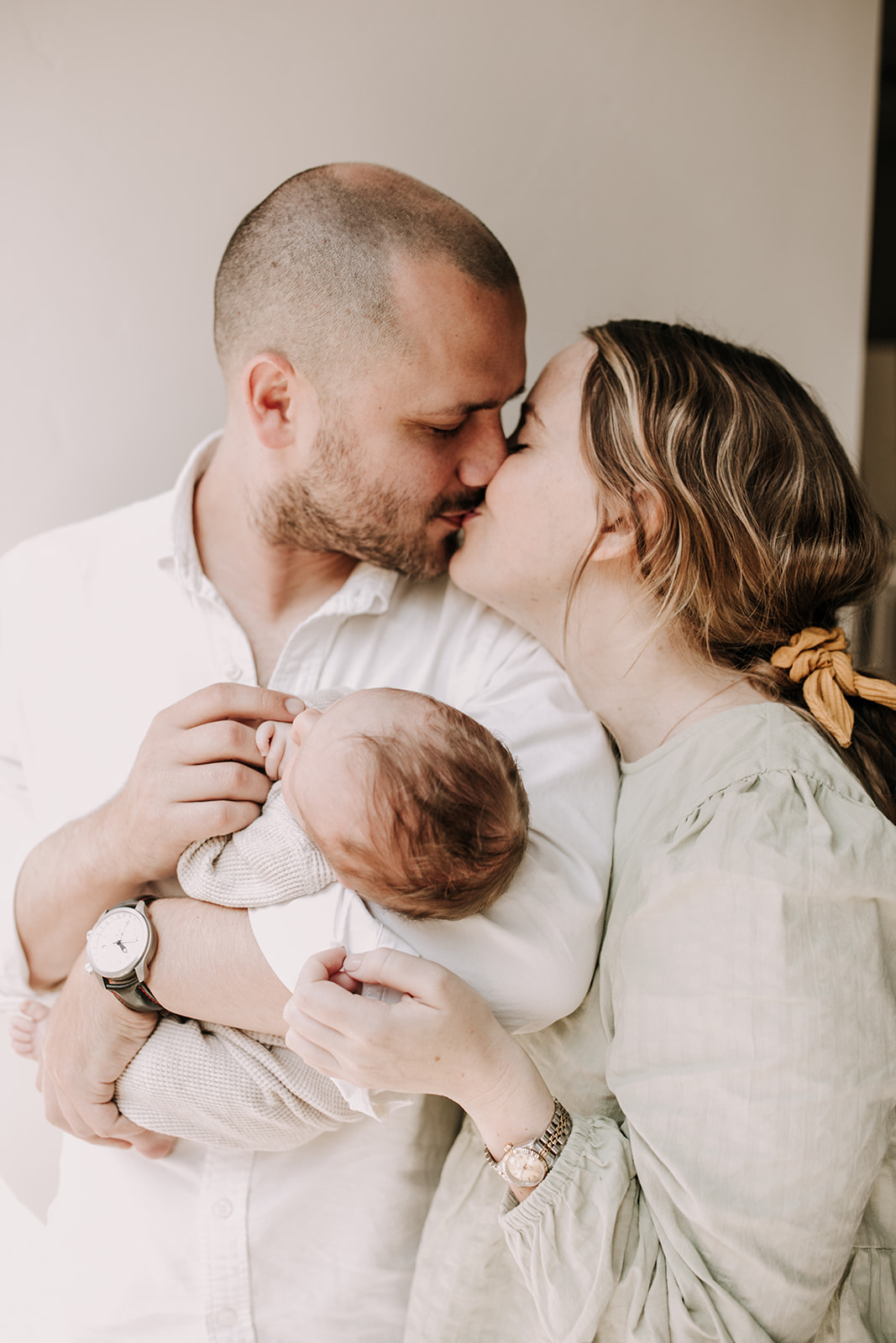 in home newborn photos newborn baby infant family photos in home family session San Diego family photographer Sabrina Kinsella