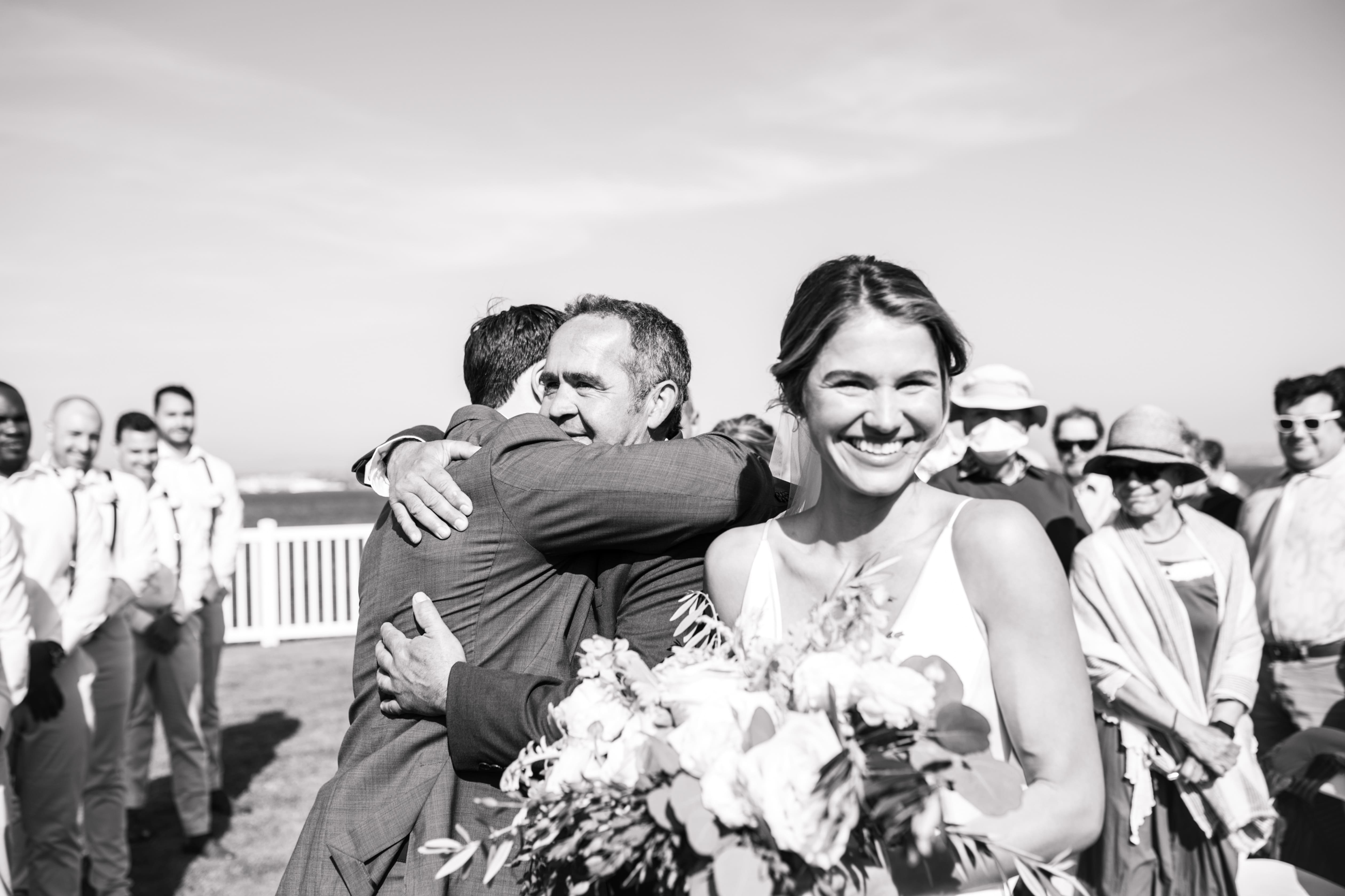 beach wedding Coronado cays outdoor beach wedding wedding dress wedding florals wedding party bride and groom marriage San Diego wedding photographer Sabrina kinsella Sabrina kinsella 