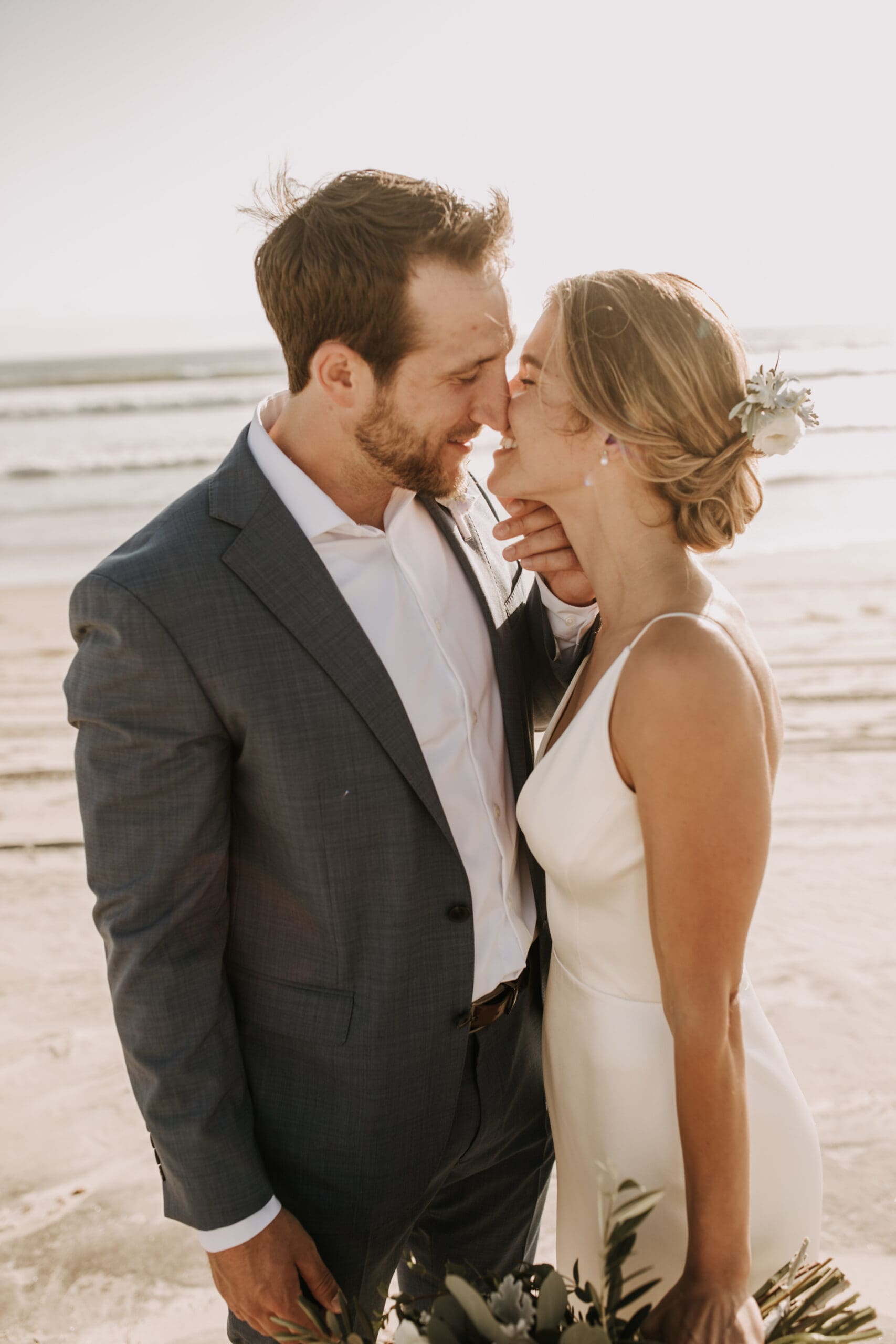 beach wedding Coronado cays outdoor beach wedding wedding dress wedding florals wedding party bride and groom marriage San Diego wedding photographer Sabrina kinsella Sabrina kinsella