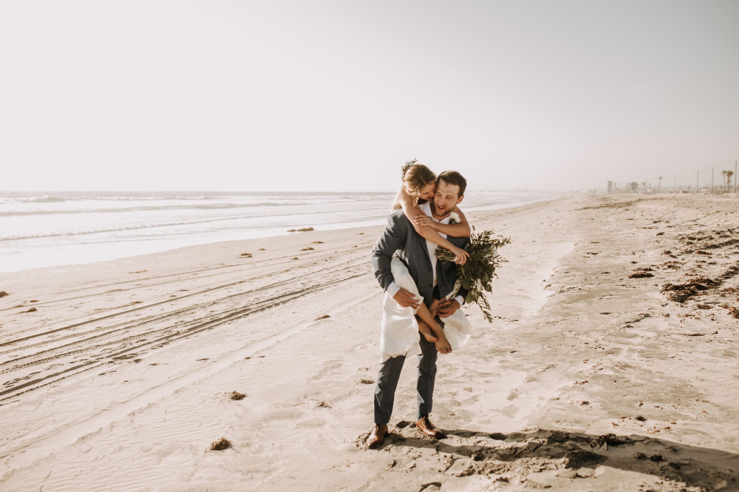 beach wedding Coronado cays outdoor beach wedding wedding dress wedding florals wedding party bride and groom marriage San Diego wedding photographer Sabrina kinsella Sabrina kinsella