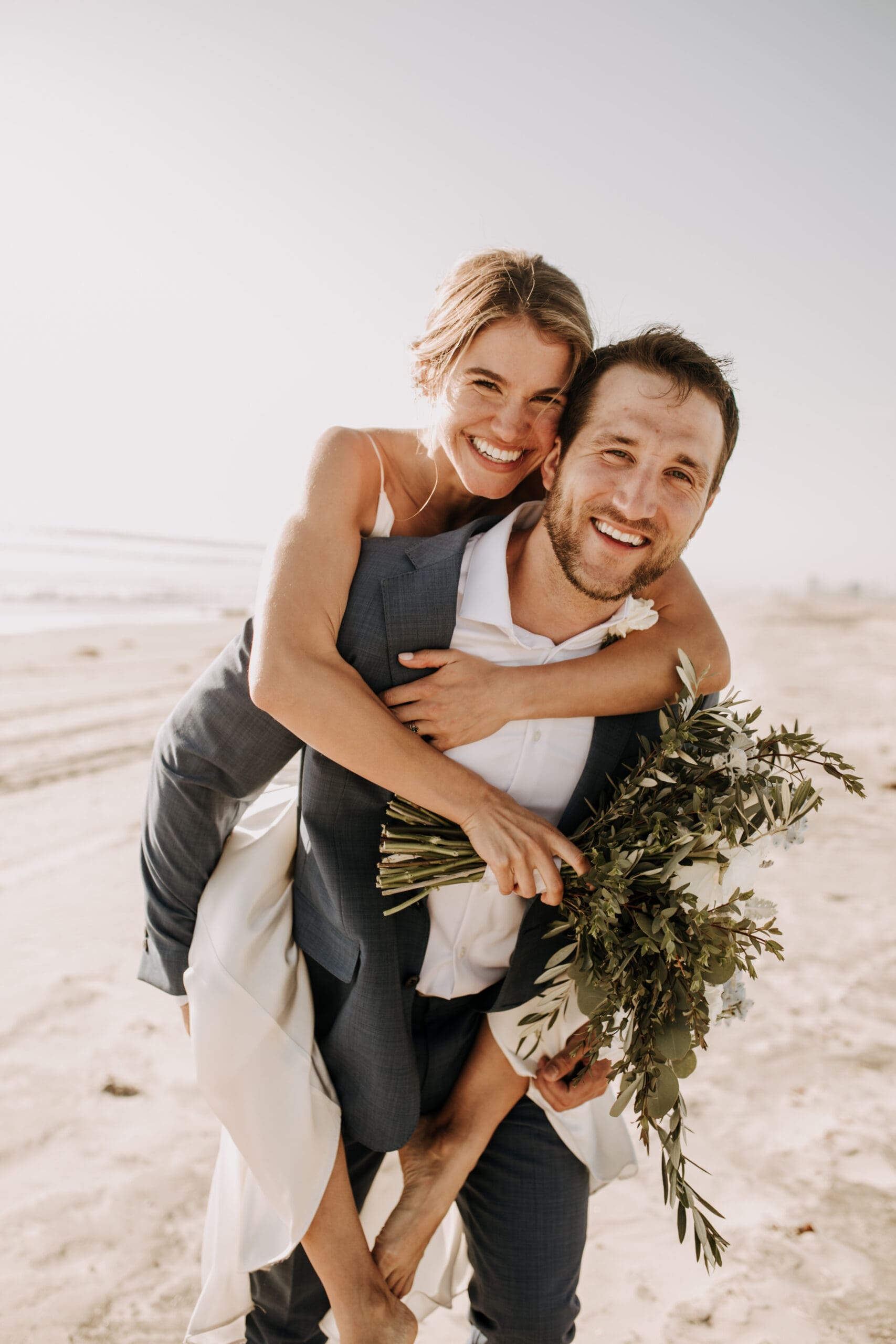 beach wedding Coronado cays outdoor beach wedding wedding dress wedding florals wedding party bride and groom marriage San Diego wedding photographer Sabrina kinsella Sabrina kinsella