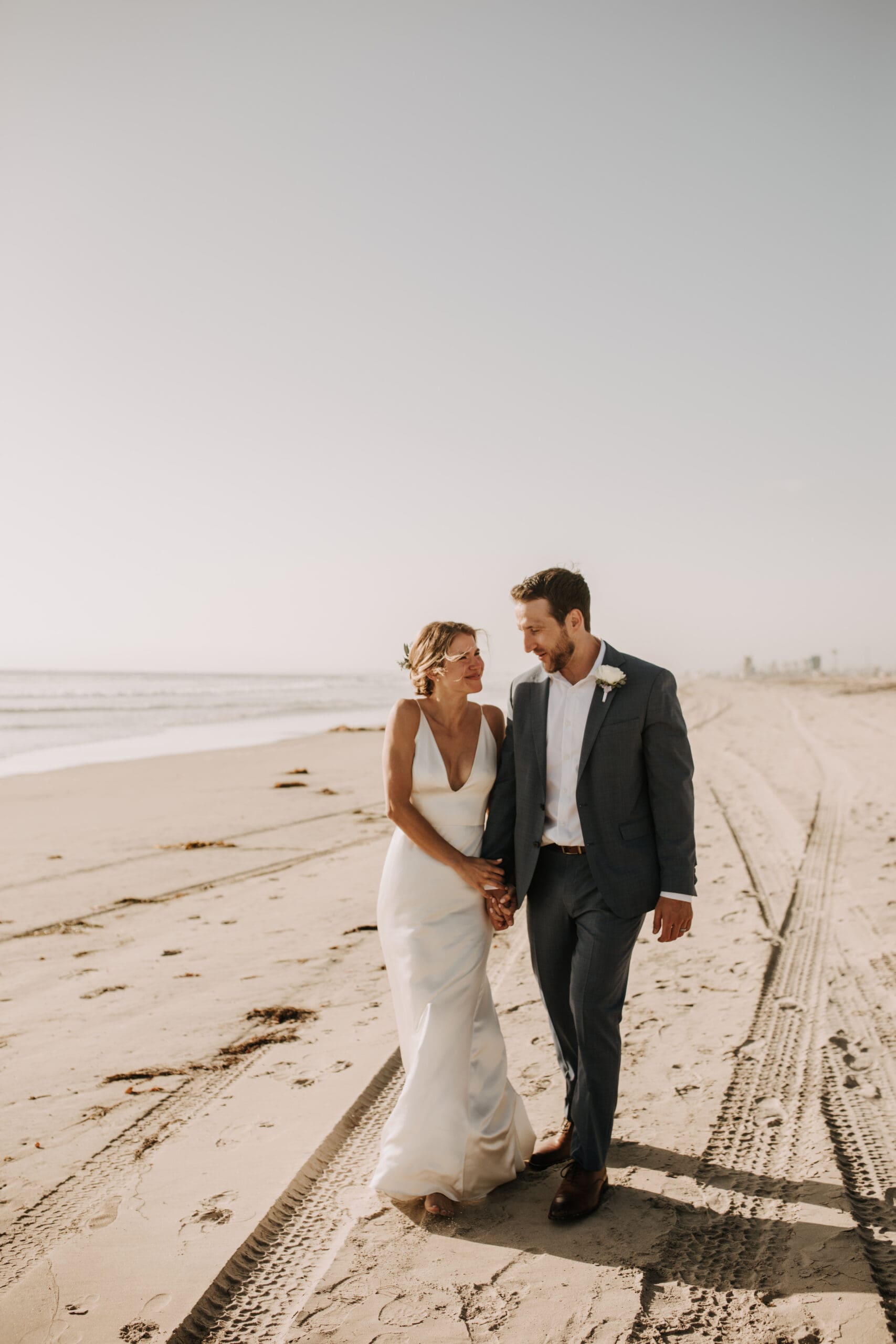 beach wedding Coronado cays outdoor beach wedding wedding dress wedding florals wedding party bride and groom marriage San Diego wedding photographer Sabrina kinsella Sabrina kinsella