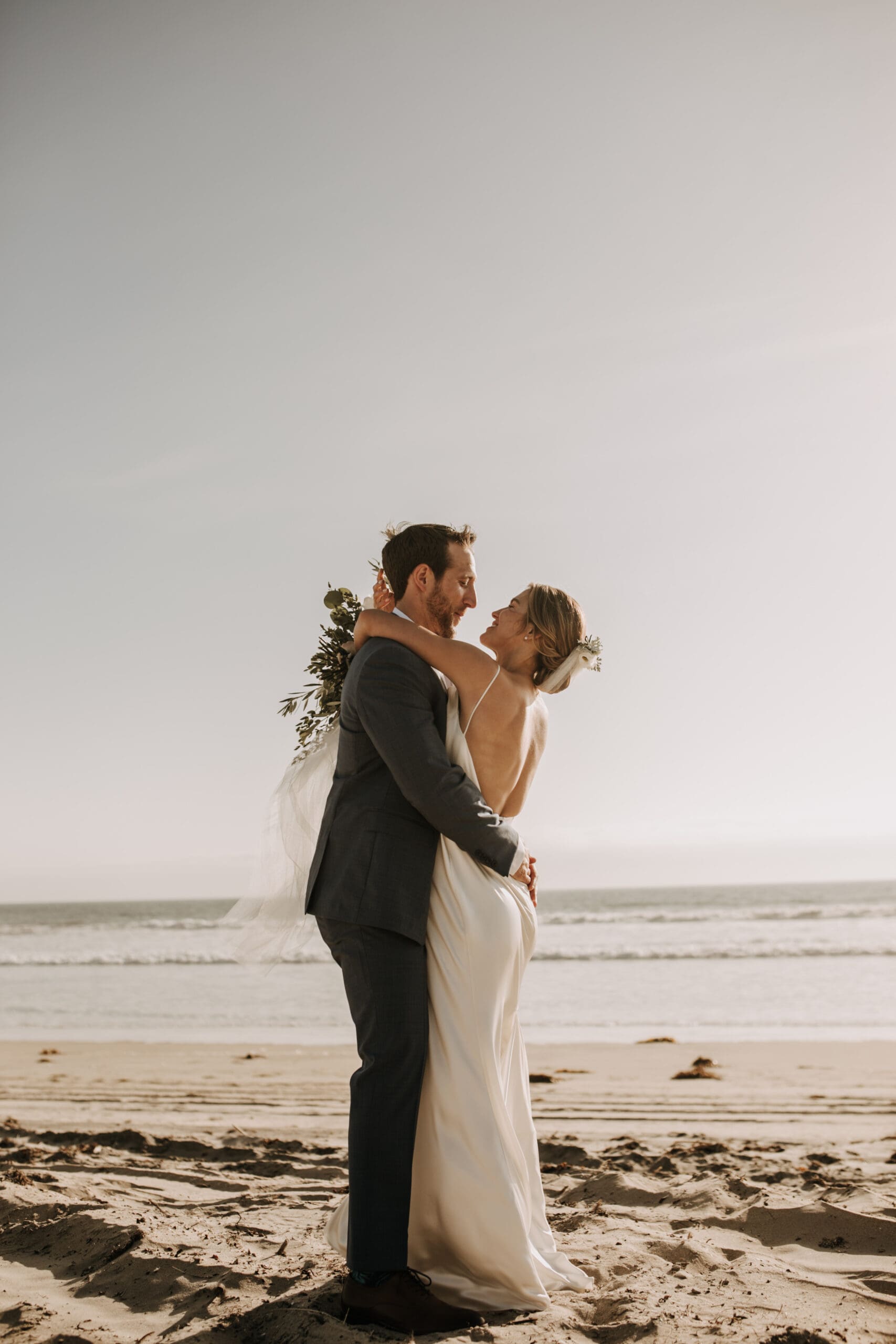 beach wedding Coronado cays outdoor beach wedding wedding dress wedding florals wedding party bride and groom marriage San Diego wedding photographer Sabrina kinsella Sabrina kinsella