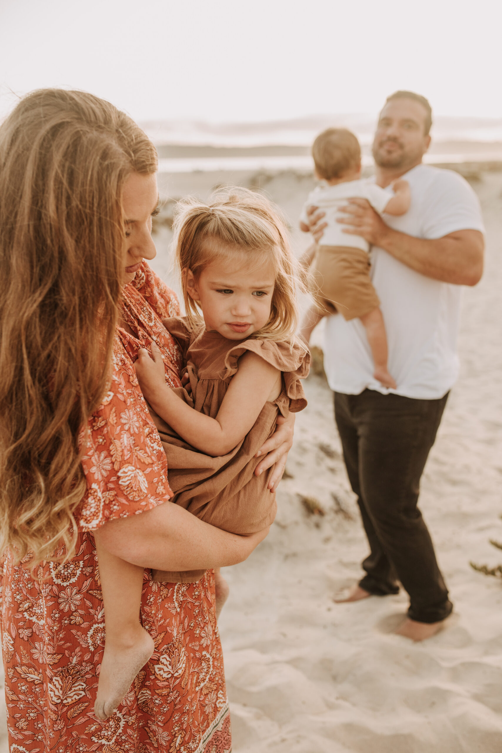 beach family photos outdoor family photos beach golden hour sunset photos San Diego family photographer Sabrina kinsella sabrinalynnphoto