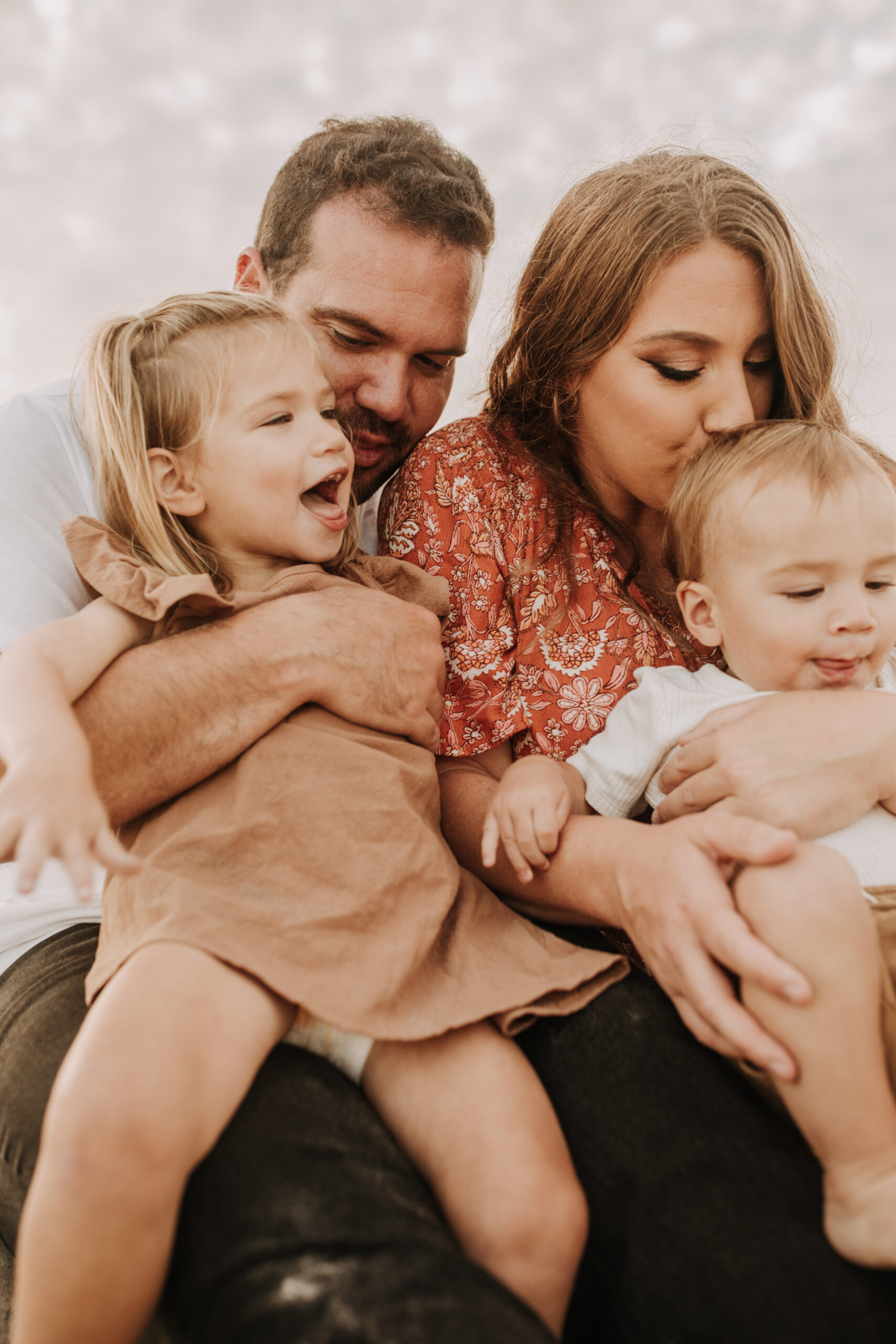 beach family photos outdoor family photos beach golden hour sunset photos San Diego family photographer Sabrina kinsella sabrinalynnphoto