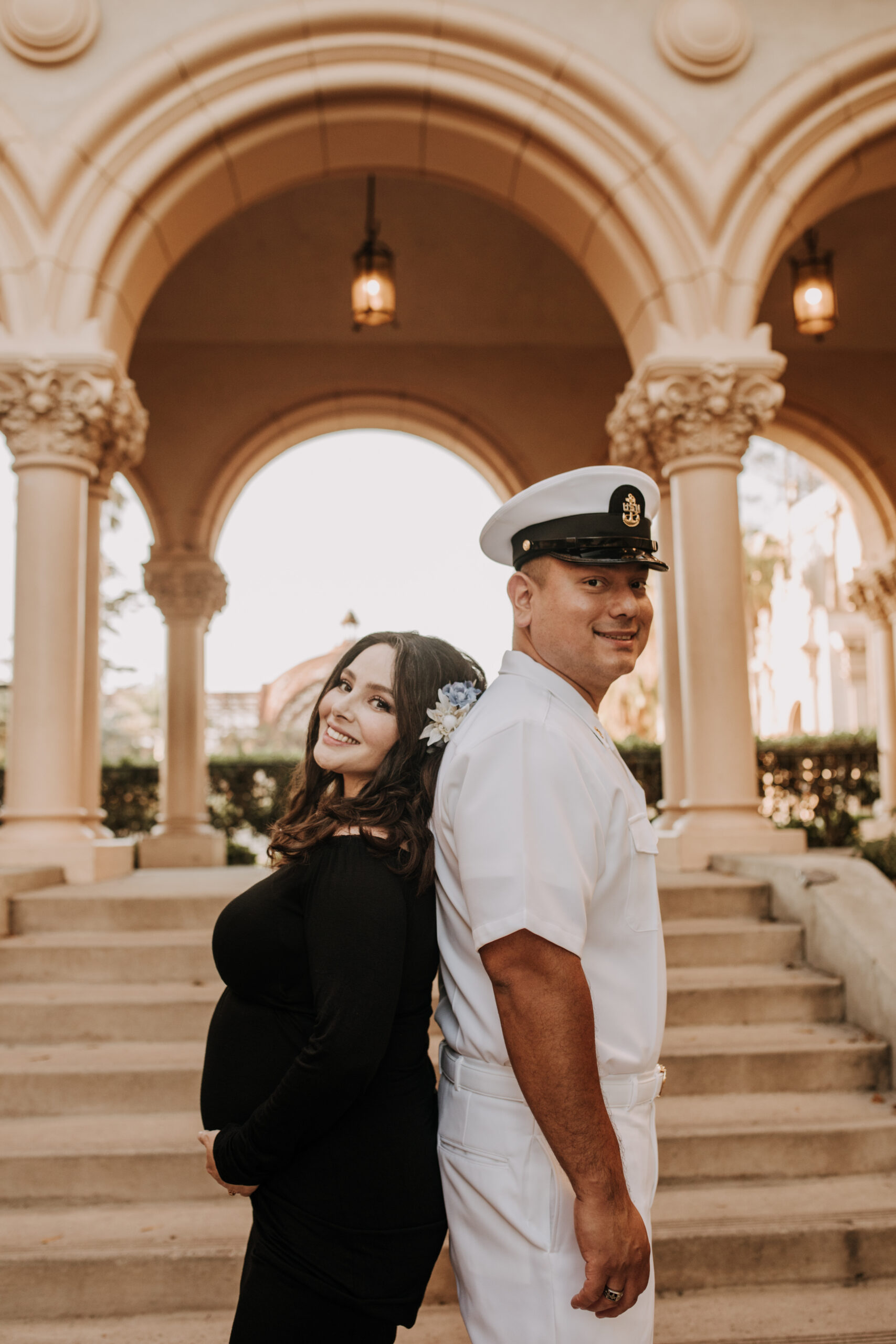 outdoor maternity Balboa park couples photos maternity photoshoot San Diego maternity photographer Sabrina Kinsella sabrinalynnphoto pregnancy motherhood