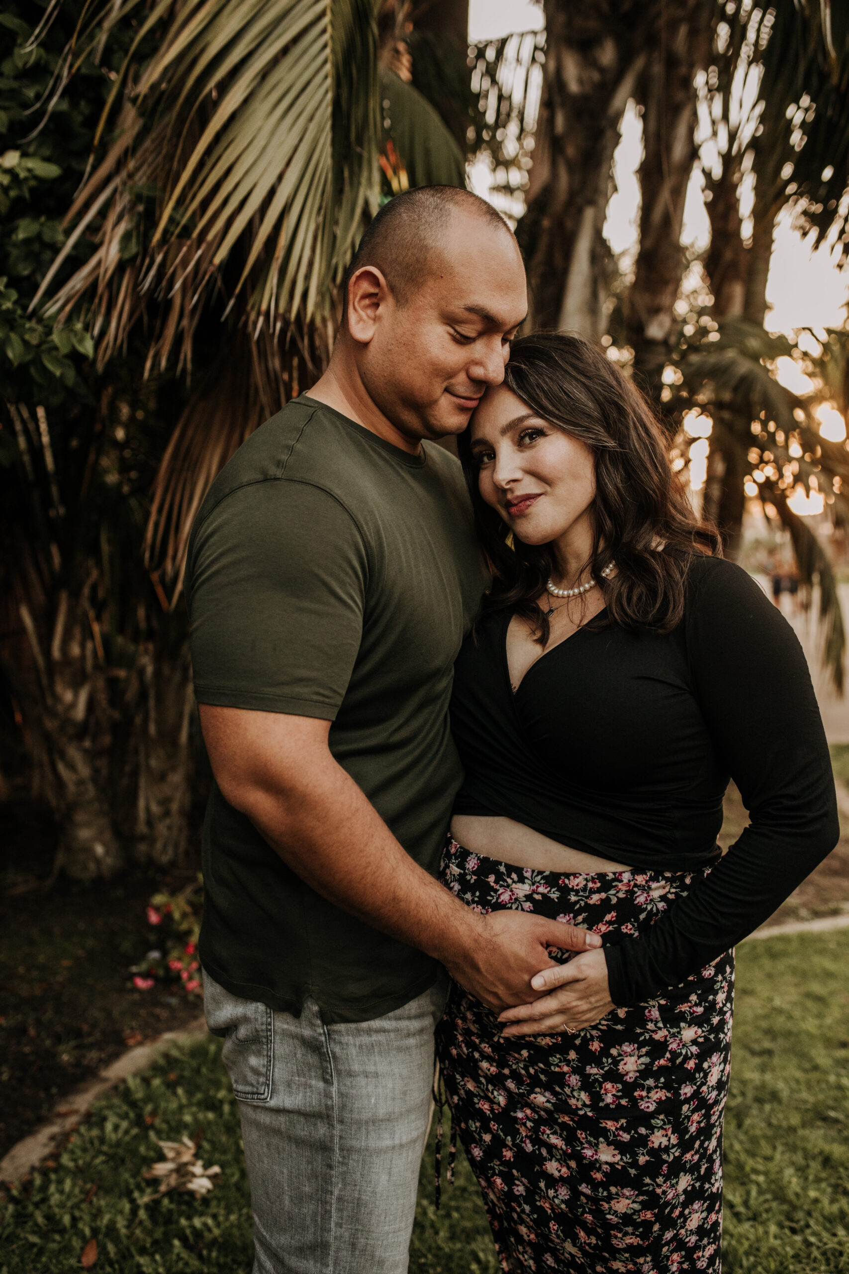 outdoor maternity Balboa park couples photos maternity photoshoot San Diego maternity photographer Sabrina Kinsella sabrinalynnphoto pregnancy motherhood