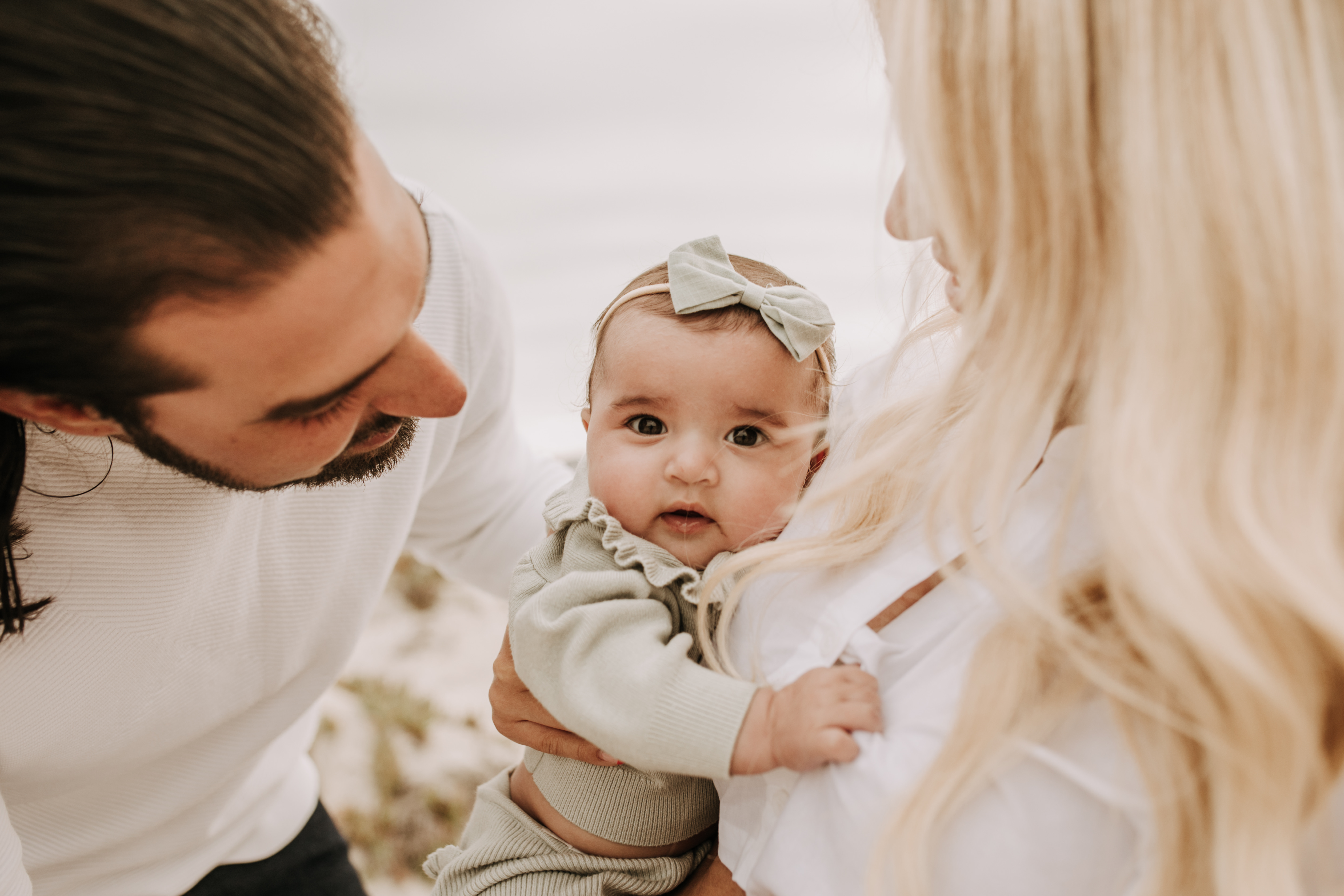 family beach session family photos on beach cloudy day beach family photoshoot San Diego family photographer Sabrina kinsella abrinalynnphoto