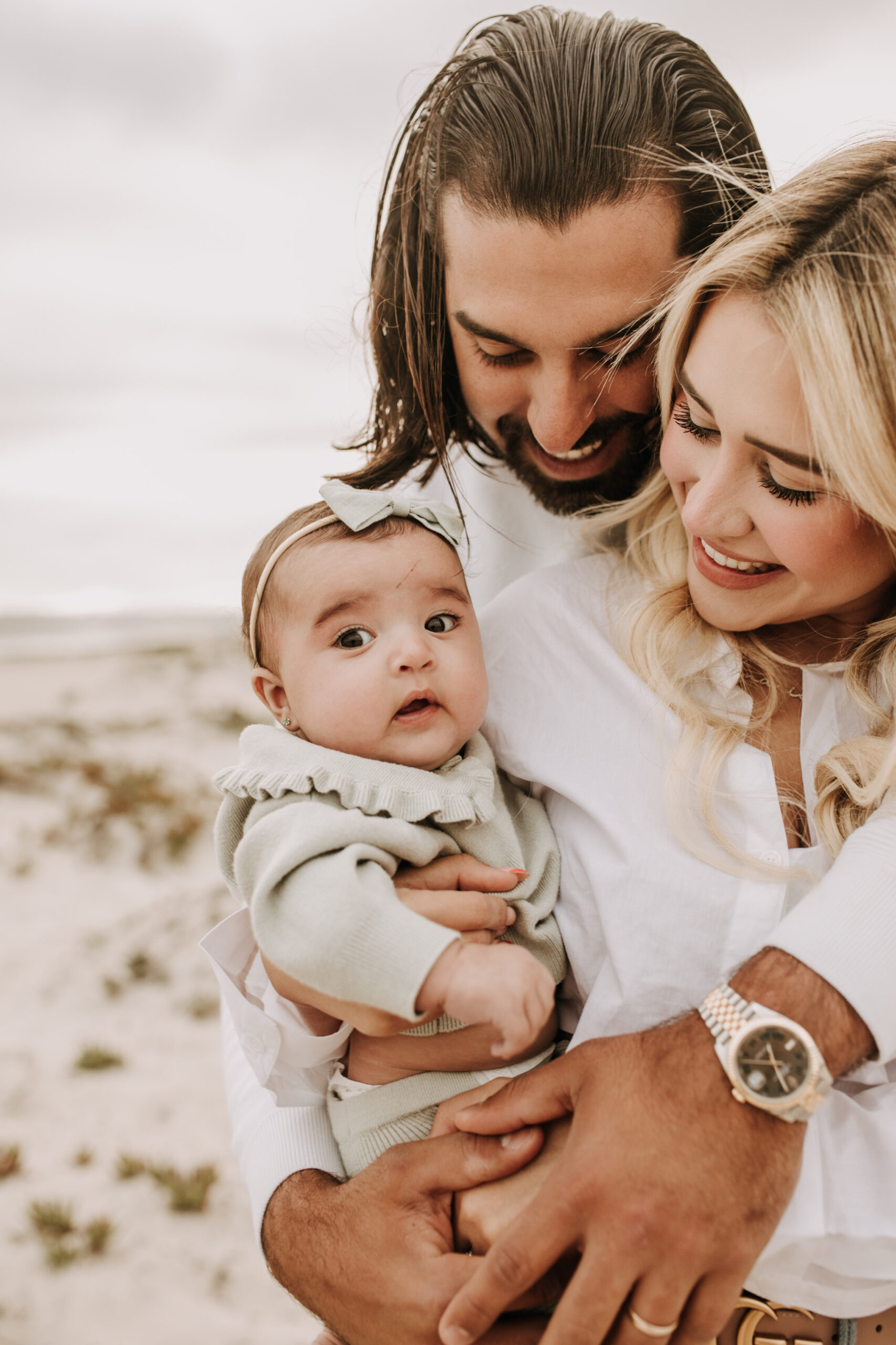 family beach session family photos on beach cloudy day beach family photoshoot San Diego family photographer Sabrina kinsella abrinalynnphoto