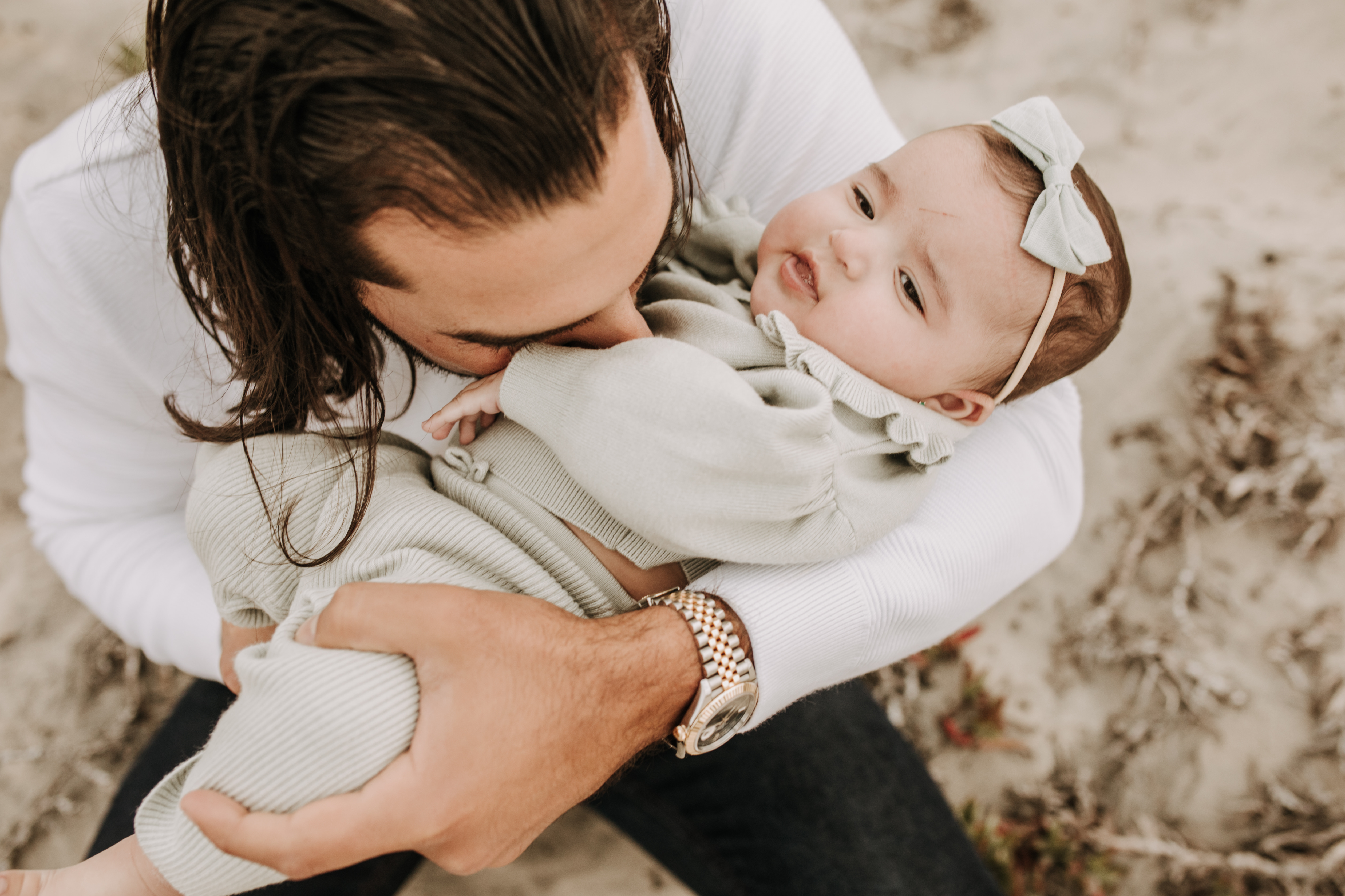 family beach session family photos on beach cloudy day beach family photoshoot San Diego family photographer Sabrina kinsella abrinalynnphoto