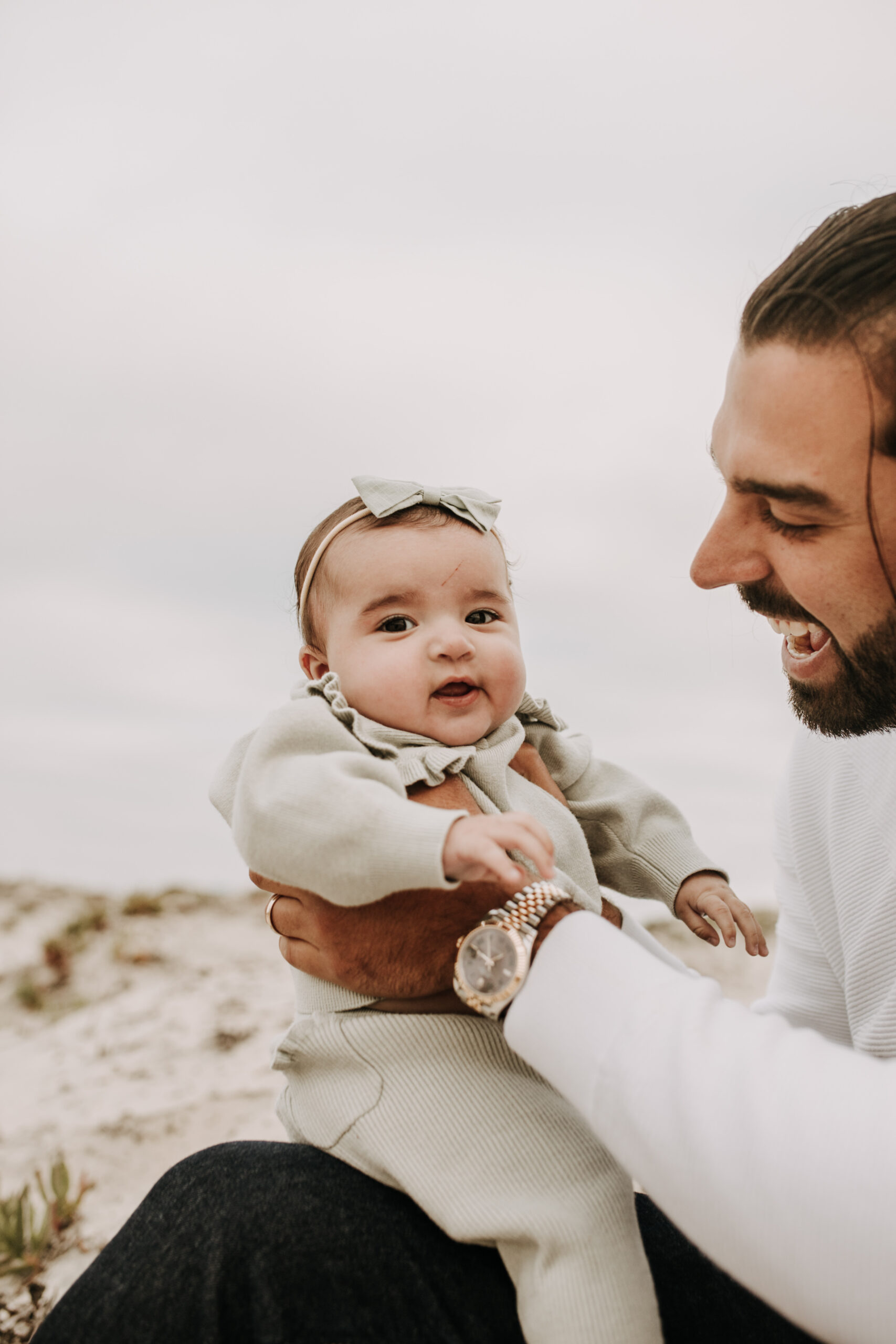 family beach session family photos on beach cloudy day beach family photoshoot San Diego family photographer Sabrina kinsella abrinalynnphoto