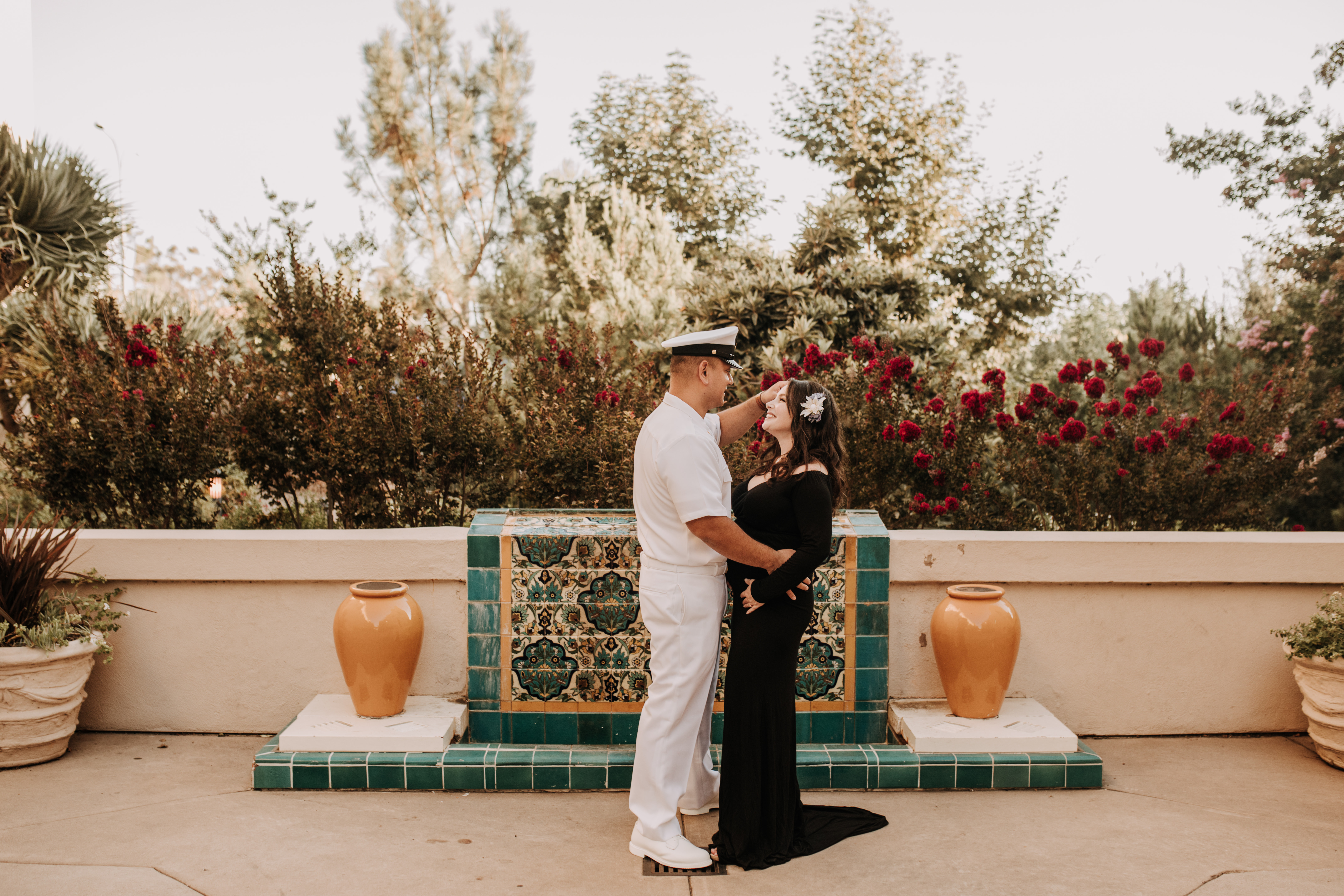 outdoor maternity Balboa park couples photos maternity photoshoot San Diego maternity photographer Sabrina Kinsella sabrinalynnphoto pregnancy motherhood