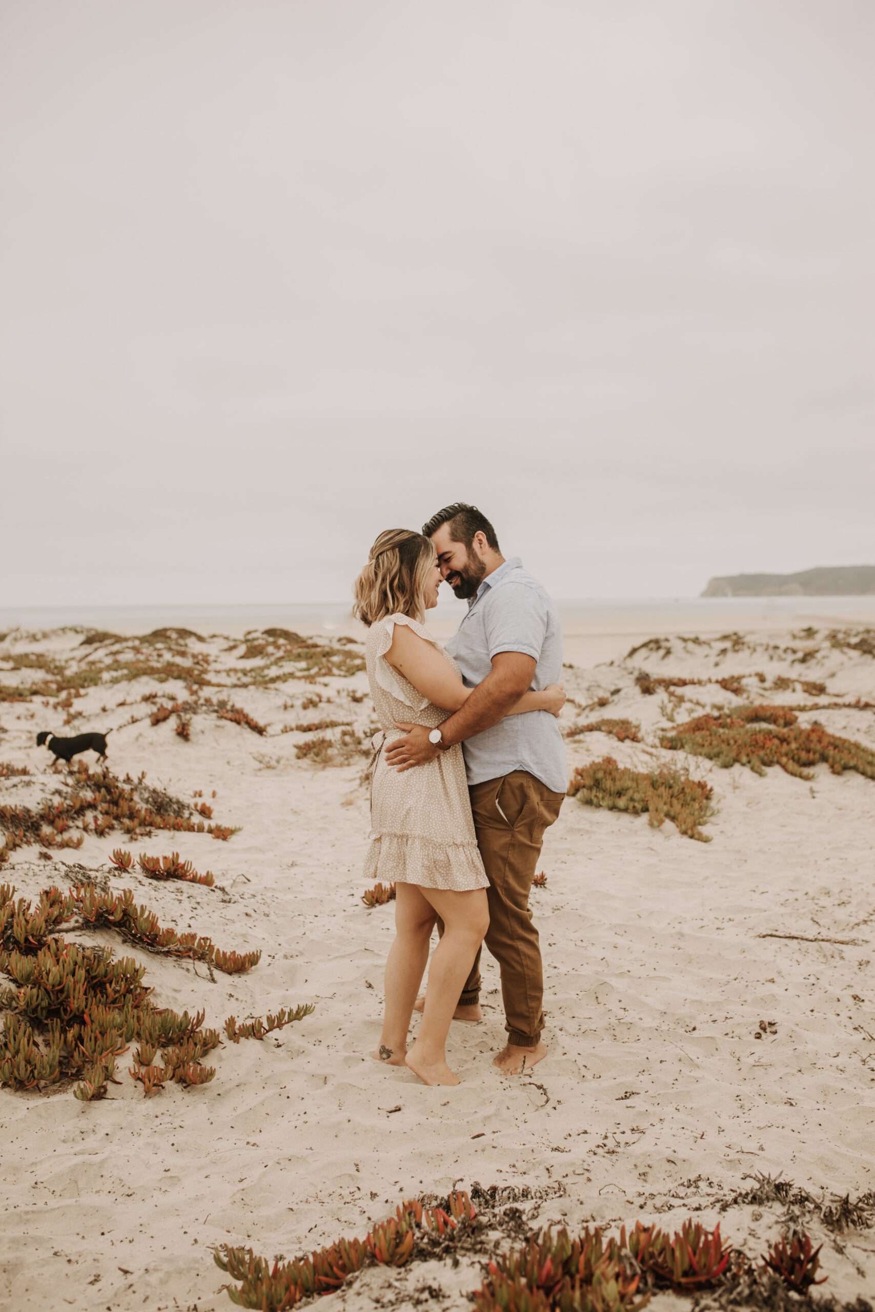 engagement photos San Diego couples photographer surprise proposal engagement couples beach photos romantic beach photos San Diego photographer Sabrina Kinsella