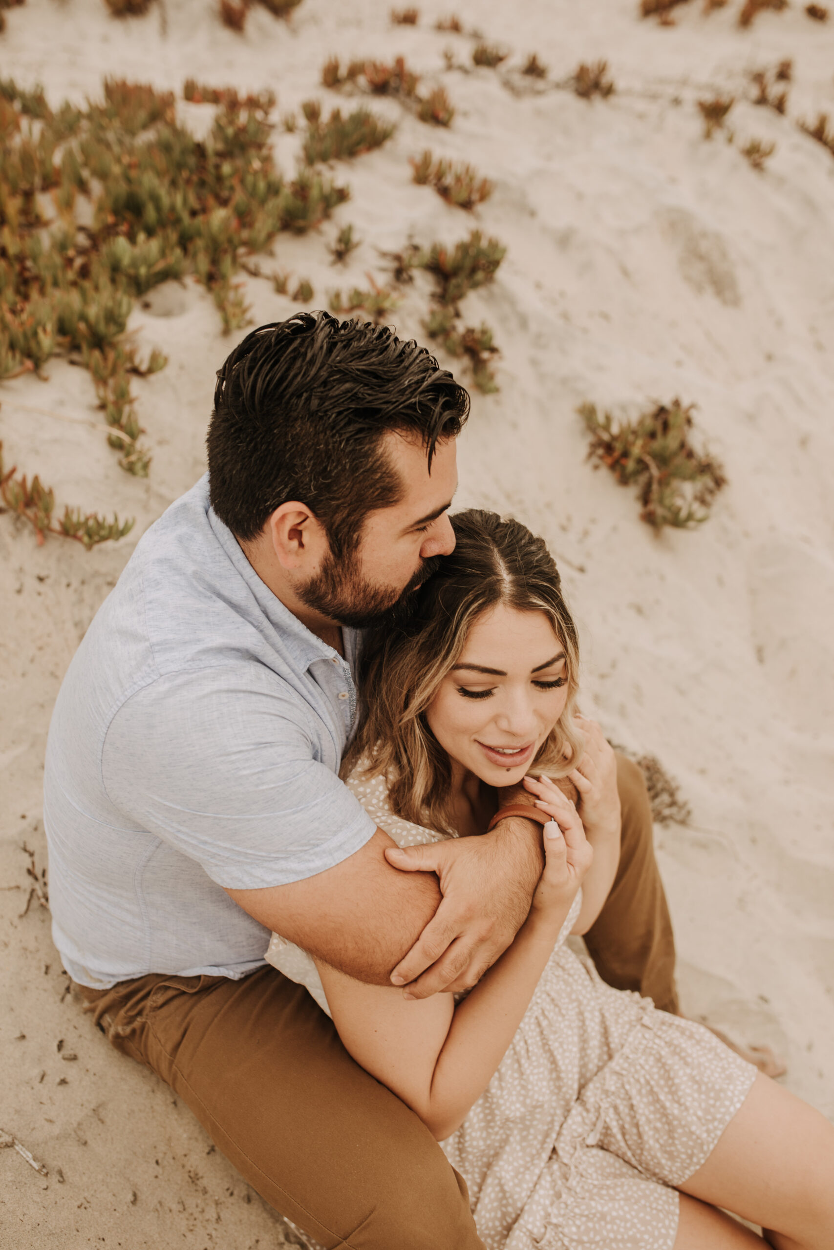 engagement photos San Diego couples photographer surprise proposal engagement couples beach photos romantic beach photos San Diego photographer Sabrina Kinsella