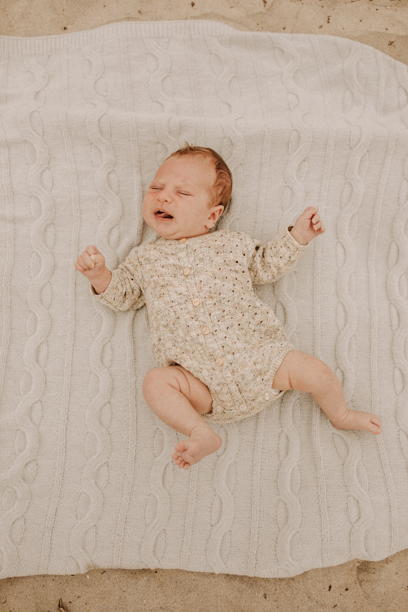 warm toned neutral color outdoor family photos beach day family photos newborn photos infant family cloudy day san digo family photographer Sabrina Kinsella