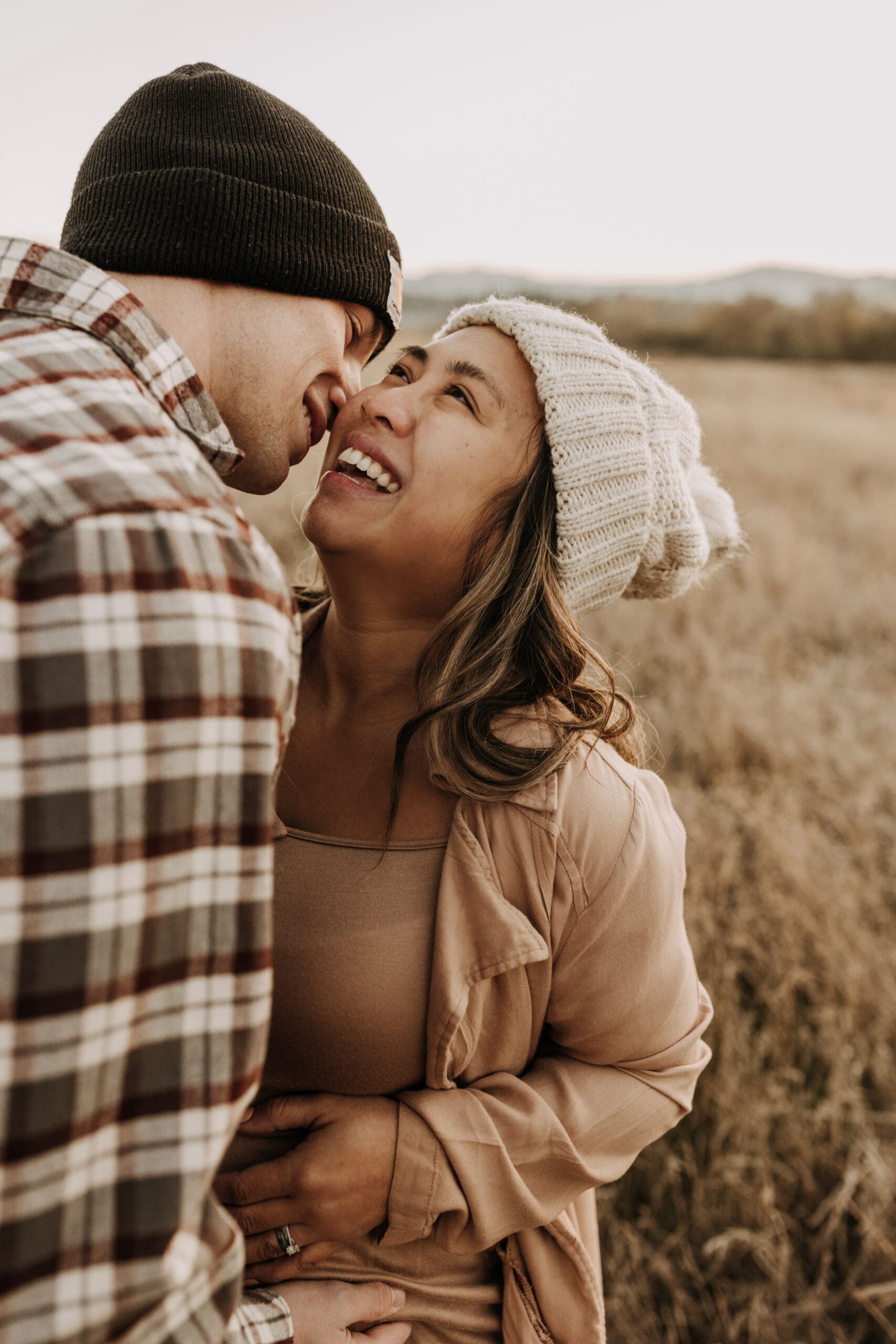 warm outdoor sunrise maternity photos San Diego brown tones backdrop pregnancy San Diego family photographer Sabrina kinsella