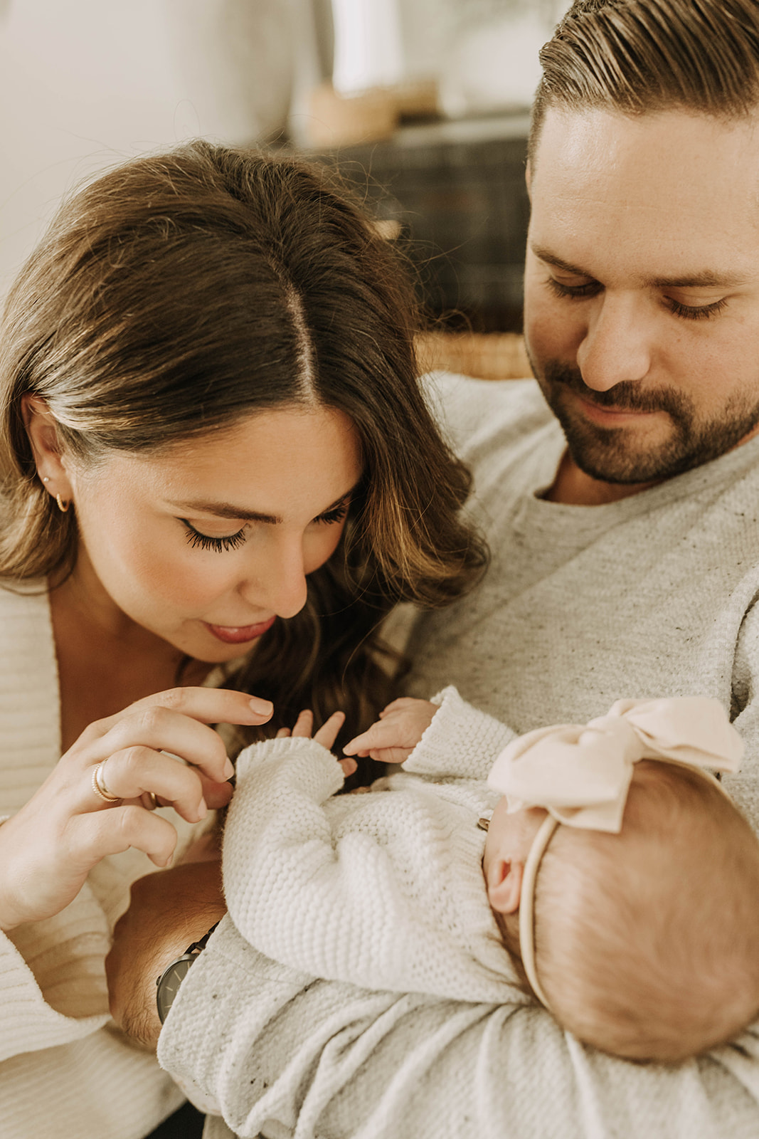 cozy at home newborn photoshoot in san diego