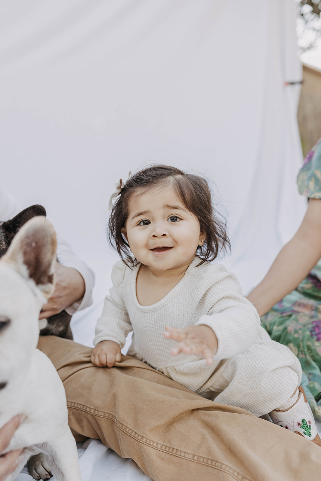 family backyard mini photoshoot