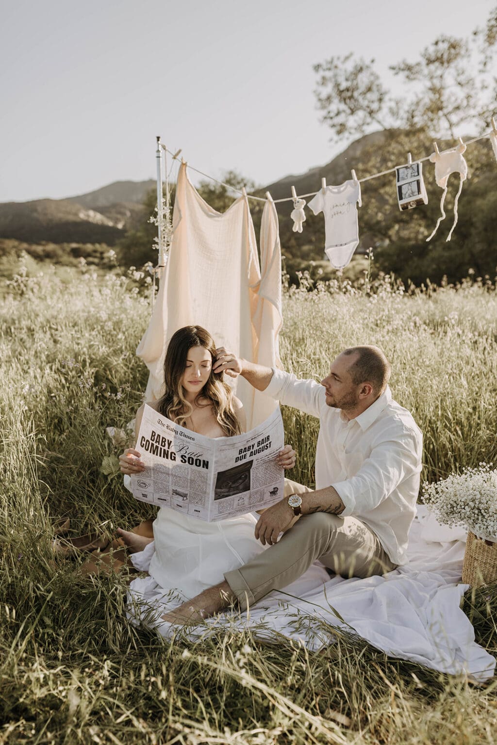 Creative Pregnancy Announcement Photoshoot in San Diego Sabrina Lynn — free download